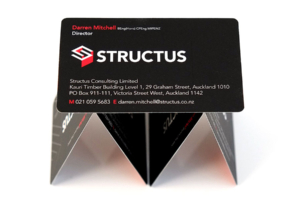 Structus business cards designed by Angle Limited