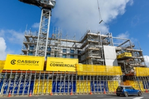 brand manager cassidy construction photo of site branding at 99 Remuera road angle limited