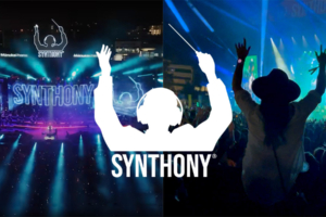 synthony brand remastered by angle limited logo on live event photos